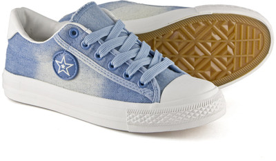 

DeVEE Star Denimology Sky Blue Sneakers For Women(Blue, Sky(light) blue