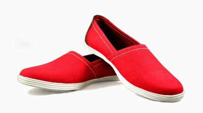 

Knotty Derby Neville Canvas Shoes For Men(Red