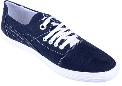 

Porcupine Laced Canvas Shoes For Men(Navy, White