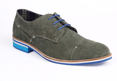

Walker Styleways Majestic Derby Casual Shoes For Men(Green), Noble green