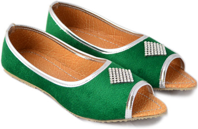 

Myra Party Wear Bellies For Women(Green