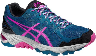 

Asics Gel-Fujitrabuco 4 Women Running Shoes For Women(Blue, Pink, Black), Mosaic blue