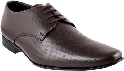 Mochi Derby Lace Up Shoes For Men(Brown, 12;brown