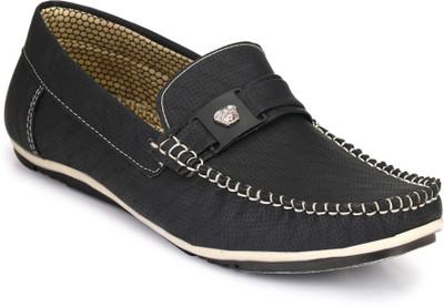 

Ruggero Punching Loafers For Men(Black
