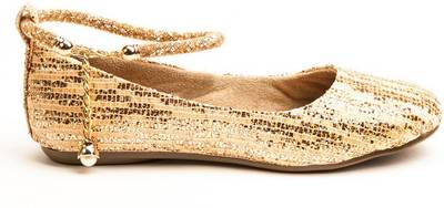 Marc Loire Women's Celebrity Shimmer Golden Partywear Bellies