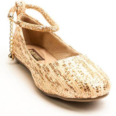 Marc Loire Women's Celebrity Shimmer Golden Partywear Bellies