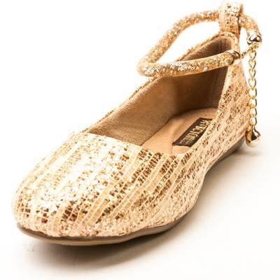 Marc Loire Women's Celebrity Shimmer Golden Partywear Bellies