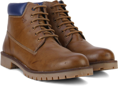

Peter England PE Boots For Men(Blue, Brown