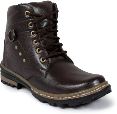 

Shoe Island Rider-X Coffee Brown Edition Long Boots For Men(Brown