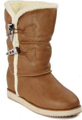 

Flat n Heels Boots For Women(Khaki)