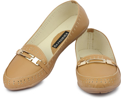 ABJ Fashion Stylish Tan Loafers For Women(Tan