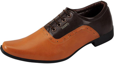

FAUSTO Lace Up For Men(Tan)