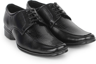Beonza Lace Up Shoes For Men(Black)