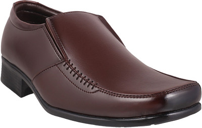 

Mochi Men's Formal Slipons Slip On For Men(Tan, 23;tan
