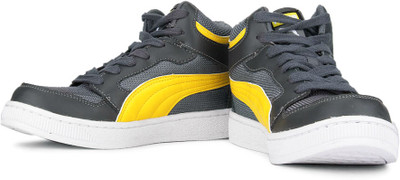 

Puma Rebound Mid Lite Sneakers For Men(Grey, Yellow, 02;turbulence;dandelion