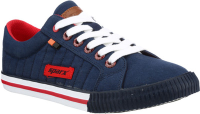 

Sparx Stylish Blue & Red Canvas Shoes For Men(Blue