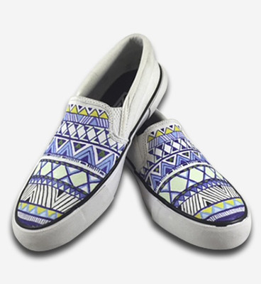 

F-Gali The crafty aztec slip-on shoes Canvas Shoes For Women(Multicolor