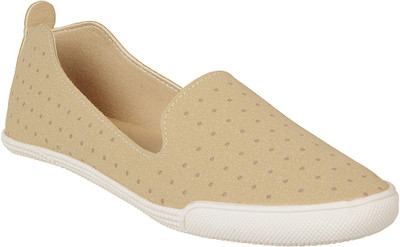 

Flat n Heels Canvas Shoes For Women(Beige)