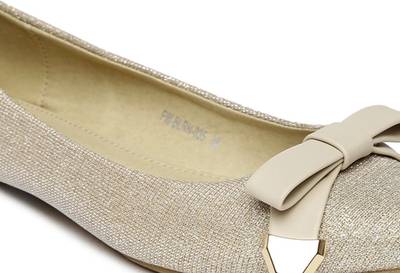 Addons Glitter pointed toe ballerinas Bellies