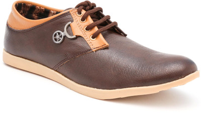 

TheWhoop Mens Brown Lace-up Shoes Casuals For Men(Brown