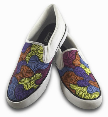 

F-Gali The cross wind palette slip-on shoes Canvas Shoes For Men(Multicolor
