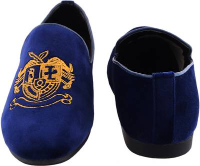 Fashion67 Embroidery on Black Velvet Slip-on Slip On