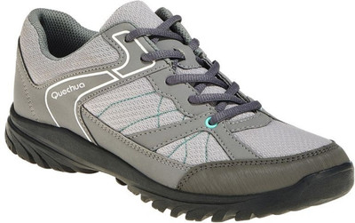 Quechua by Decathlon Grey Hiking & Trekking Shoes For Women(Grey