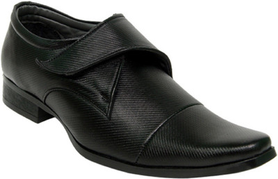 

Leather Chief velcro shoe Slip On For Men(Black