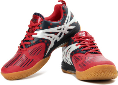 

Balls Badminton Shoes For Men(White, Red, Navy, Navy white red