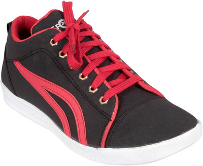 

Ztoez Black Casual Shoes For Men(Black, Red