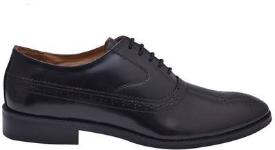 Hirel's Geniune Leather Cap Toe Oxford Brogue Lace Up