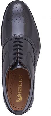Hirel's Geniune Leather Cap Toe Oxford Brogue Lace Up