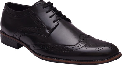

Sir Corbett Brogue Lace Up For Men(Black)