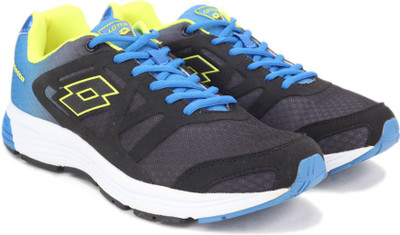 Lotto VENTURE III Running Shoes For Men(Black, Black/royal blue