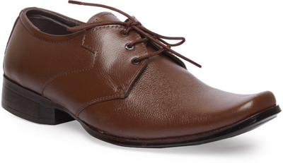

Leather King Samy Blue Lace Up For Men(Brown)