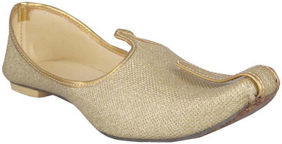 

Pahnawa Mojaris For Men(Gold, Golden