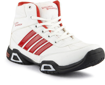 

Golden Sparrow Training & Gym Shoes For Men(White, Red)