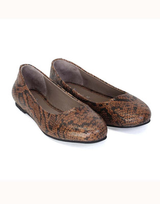 Brune Sude Leather Women Bellies For Women(Brown