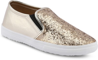 

Get Glamr ALICE SLIP ONS Slip On Sneakers For Women(Gold