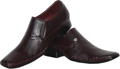 

Azzaro Black Cowboy Slip On Shoes For Men(Brown