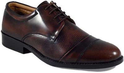 

Alberto Calza Genuine Leather Modern Oxford Lace Up For Men(Bronze, Wine