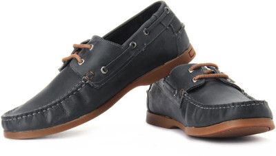 

Alberto Torresi Boat Shoes For Men(Navy)