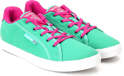 

REEBOK ON COURT IV Sneakers For Women(Green, Pink), Solid teal/pink/white