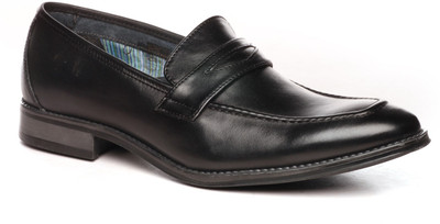 

Pavers England Genuine Leather Slip on For Men(Black