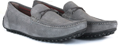 

WROGN Genuine Leather Loafers For Men(Grey, L.grey