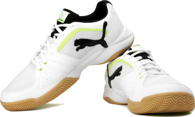 

Puma Ballesta Tennis Shoes For Men(Black, Green, White), 06;white;black;fluro yellow