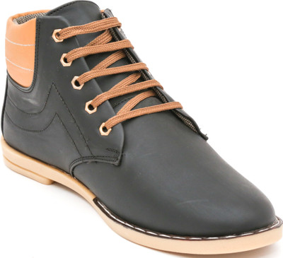 

TheWhoop Mens Premium Black Casual Shoe Boots For Men(Black