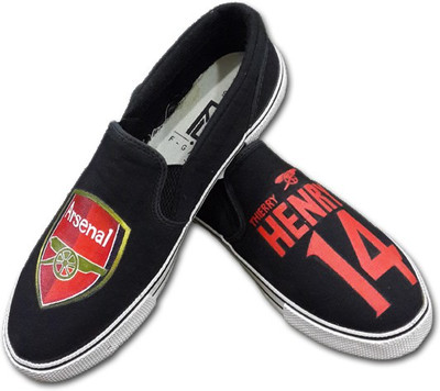 

F-Gali The Arsenal Slip-on Shoes Canvas Shoes For Women(Multicolor