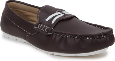 

Vilax Loafers For Men(Brown, White)
