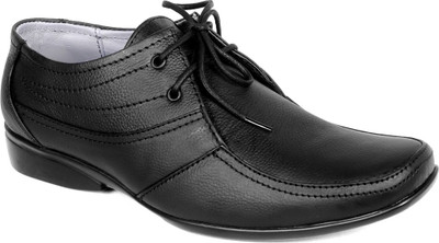 

Candle Gold Geniune Leather Lace Up Shoe For Men(Black